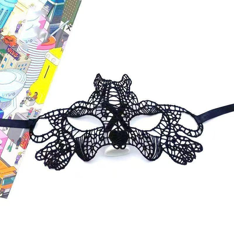 Маска маскарадная из кружева one size черный Киев - изображение 1