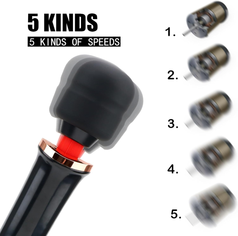 Мощный вибромассажер для женщин Super Powerful, 10 режимов, 5 уровней мощности, USB, ABS + силикон Киев - изображение 10