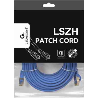 Патч-корд 20м S/FTP Cat 6A CU LSZH blue Cablexpert (PP6A-LSZHCU-B-20M) Винница