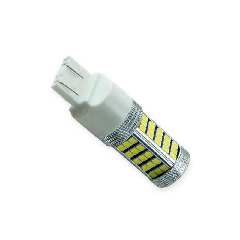 Автолампа БЦ 12-21 5 белая 66 SMD 2835 с линзой светодиодная Мукачево - изображение 1