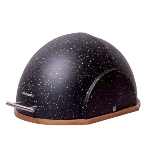 Хлібниця 38,5*26,5*20см бамбук/пластик чорний мармур,білий мармур 1106 KAMILLE Житомир - фото 3