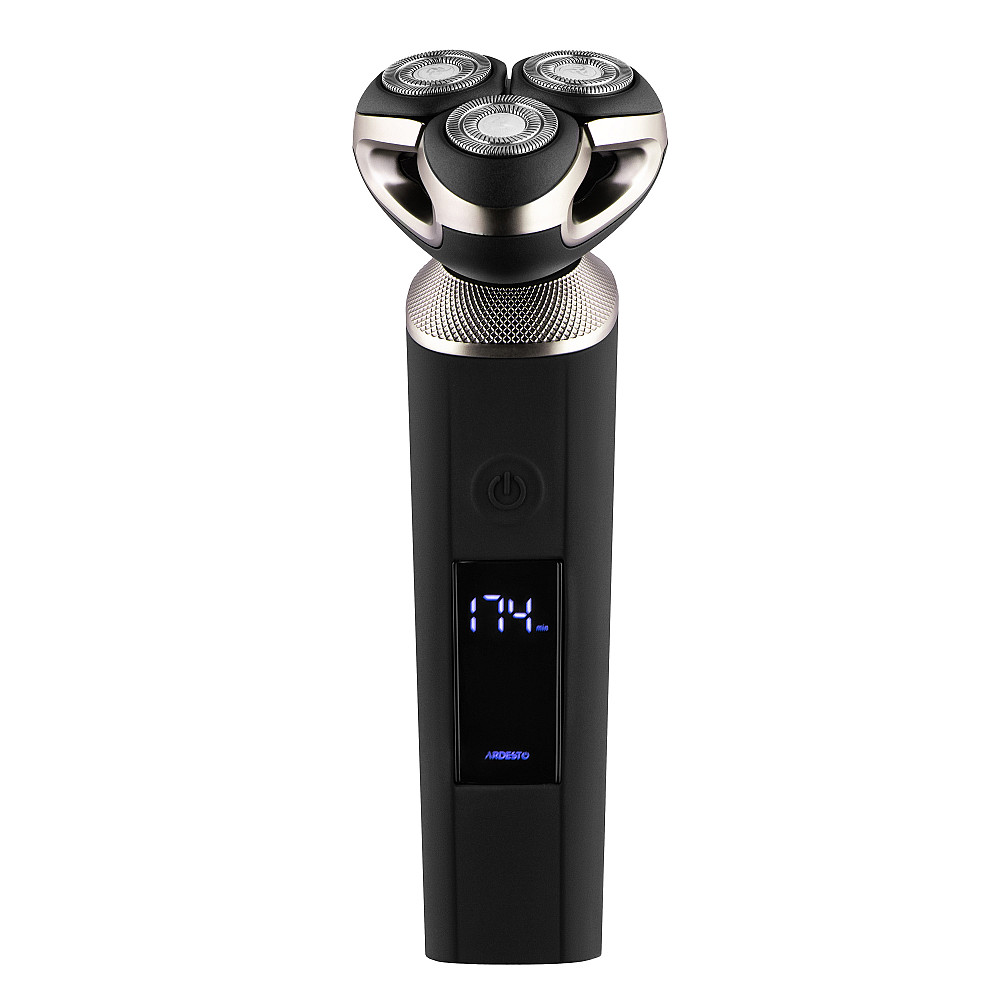 Бритва електр. ARDESTO роторна SHRR-B8WDR, 8Вт, бритв.головок-3, Li-Ion, сух.+волог., чорний Київ - фото 2
