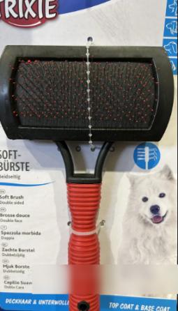 Trixie TX-2306 Трикси щетка - пуходерка двухсторонняя с щеткой, 10х17 см Киев