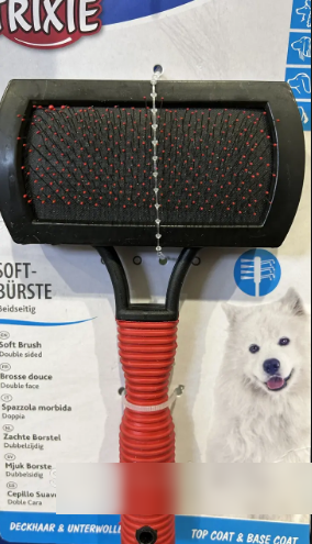 Trixie TX-2306 Трикси щетка - пуходерка двухсторонняя с щеткой, 10х17 см Киев - изображение 1
