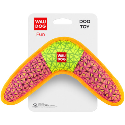 Іграшка для собак WAUDOG Fun Бумеранг 24х14 см рожева (62077) Вінниця - фото 1