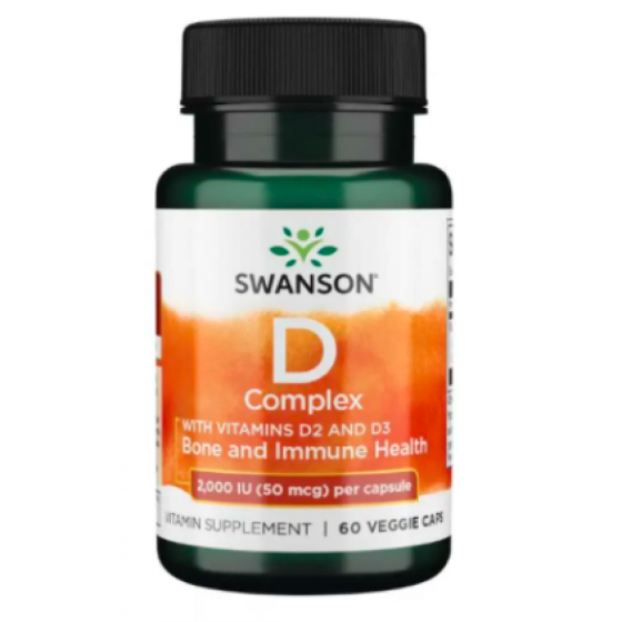 Комплекс витамина Д Swanson Витамин Д2 + Д3 D Complex D2 abd D3 2000 60 капсул Киев