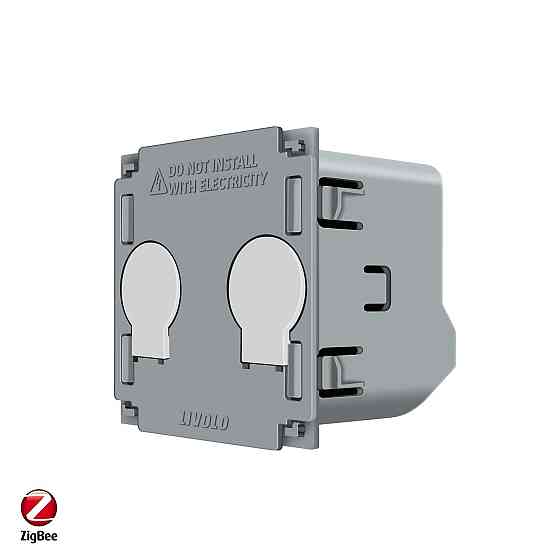 LIVOLO Розумний сенсорний вимикач LIVOLO, 2-сенсорний, ZigBee, 5А 230В, без нейтралі, сумісний Коломия