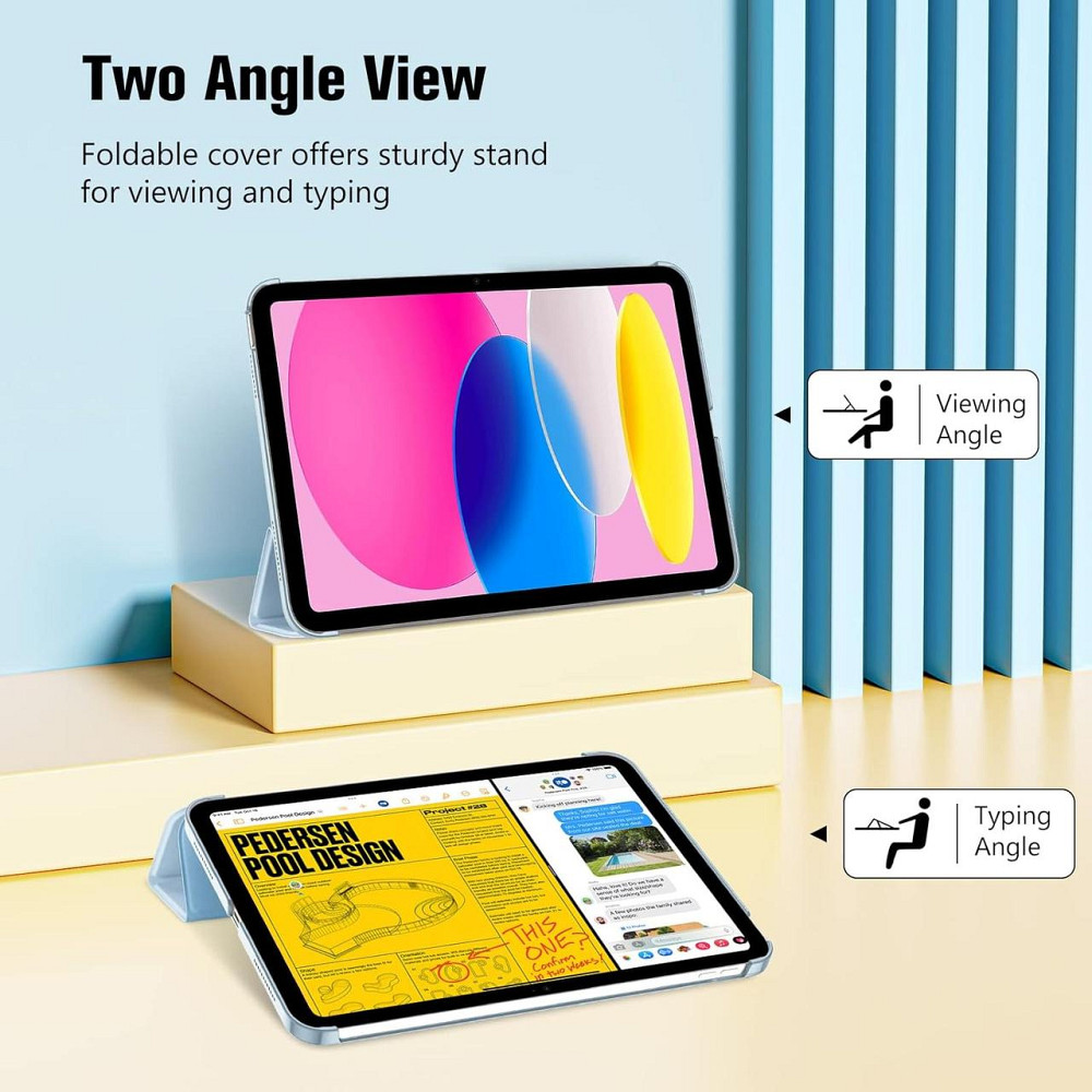 Защитный чехол-книжка ProCase для iPad (A16) 11-го/10-го поколения (2025/2022) A3354 / A3355 / A2696 / A2757 / A2777 Днепр - изображение 8