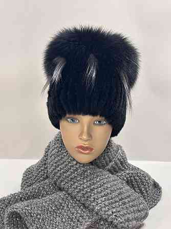Шапка женская меховая кубанка Венера Черный Харьков