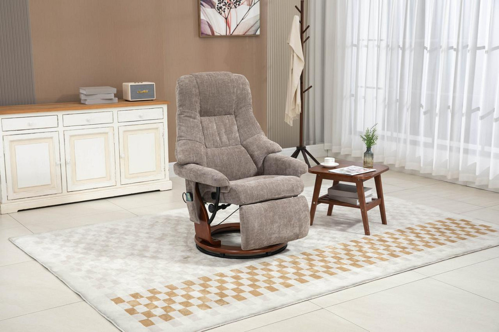 Крісло для відпочинку Avko Style ARMH 002 Cappuccino з масажем, підігрівом і підставкою для ніг Київ - фото 5