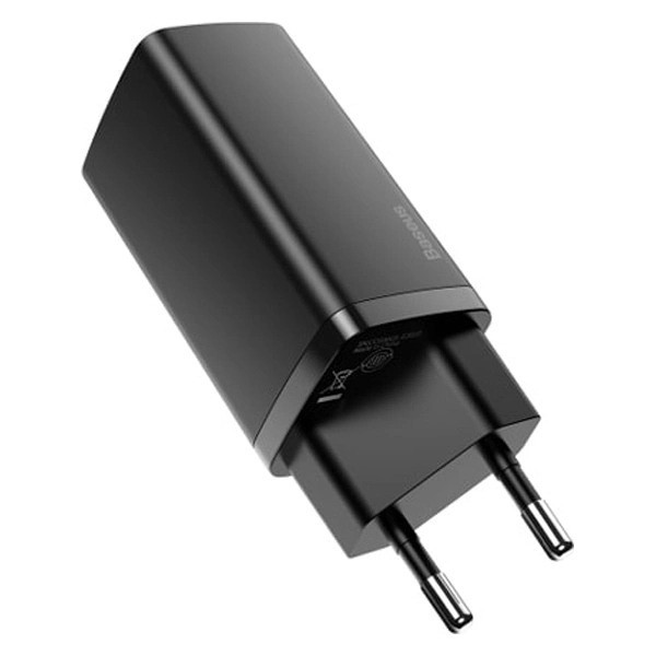 Універсальний зарядний пристрій Baseus Wall Charger GaN2 Lite USB-C+USB 65W CCGAN2L-B01 (Чорний) Николаев - изображение 3