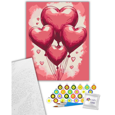 Картина по номерам ArtCraft Кульки кохання 40х50 см (16507-AC) Вінниця - фото 1