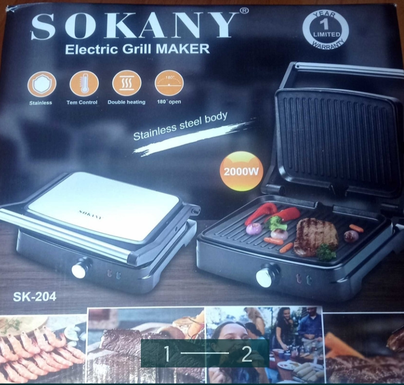 ЕлектроГриль потужність 2000 Вт. Київ - фото 1