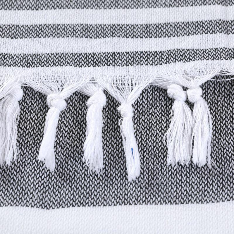 Полотенце пештемаль Lovely Svi хлопковое для ванной, отелей, SPA, саун, бани - XХL (100 x 180 см) Grey Stripes Киев - изображение 4