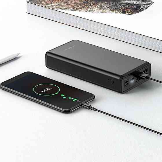 Зовнішній акумулятор BOROFONE BJ11 Rider fully compatible power bank(30000mAh) Black Киев
