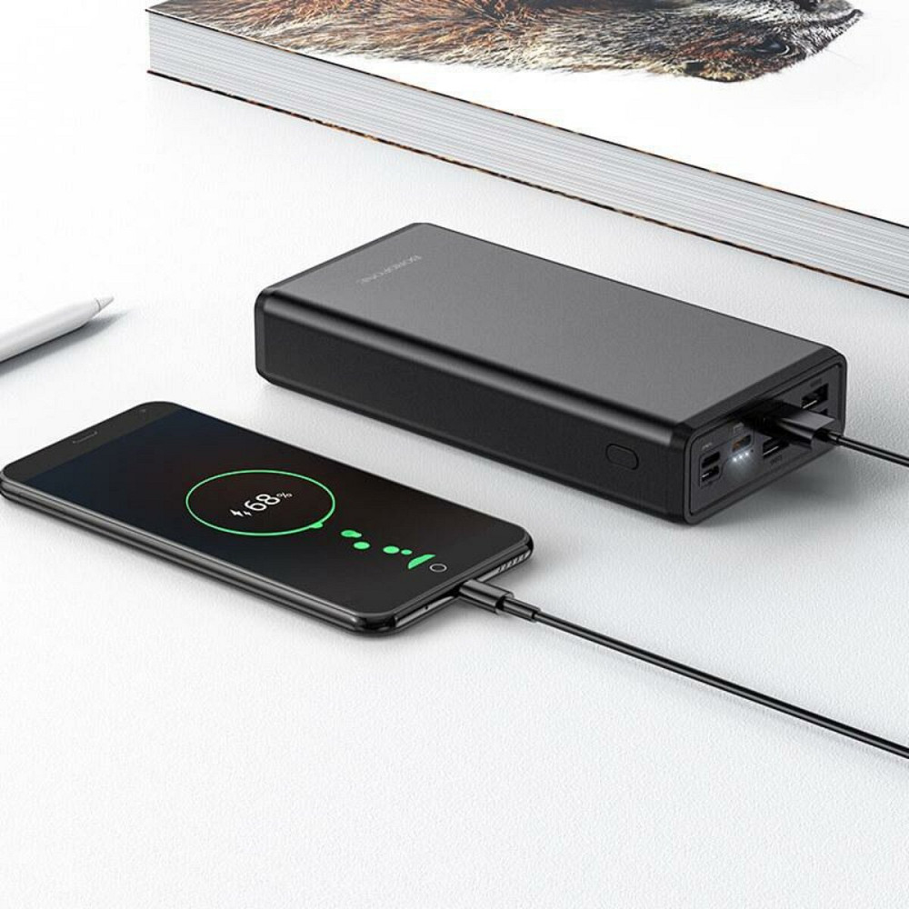 Зовнішній акумулятор BOROFONE BJ11 Rider fully compatible power bank(30000mAh) Black Киев - изображение 3