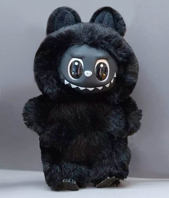 Лабубу чорний м'яка іграшка брелок Київ - фото 2