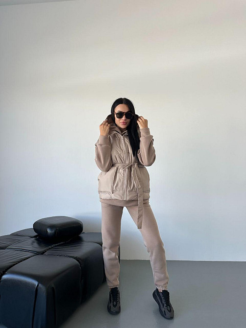 Женский теплый костюм тройка (жилетка+штаны+худи) Одесса - изображение 2