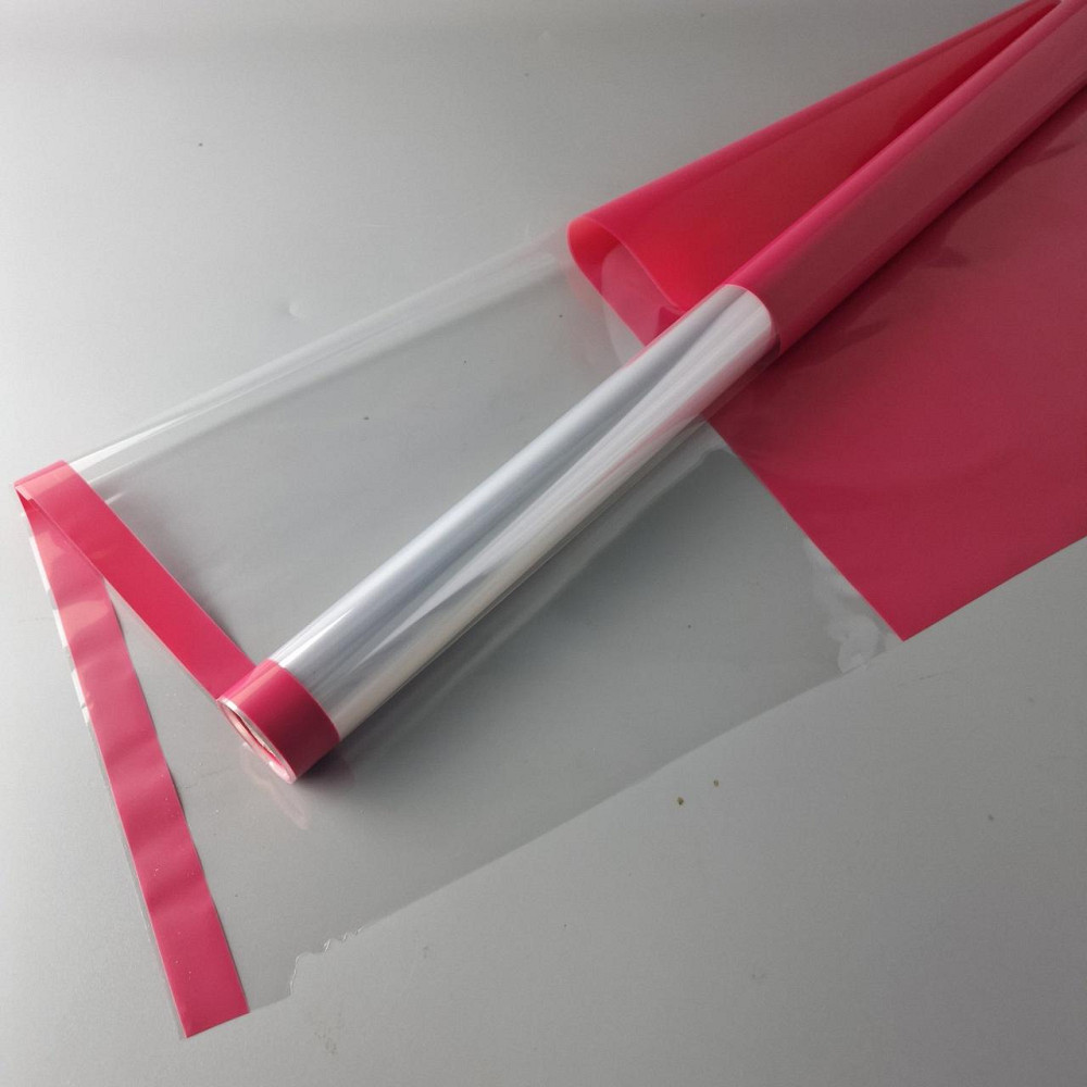 Пленка для цветов Рулон 8 м Тонировка с каймой  (75) (h700) № 804 Красный (1 шт) Харьков - изображение 3