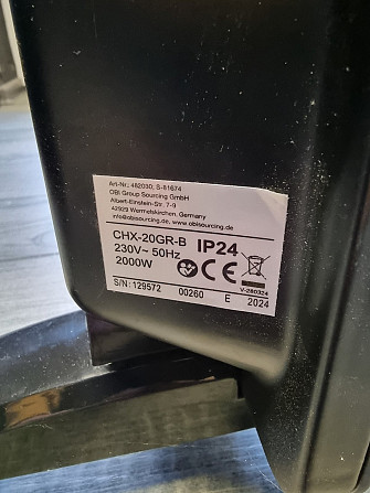 Обігрівач зі скляною панеллю CHX 20 GR B 2000 Вт Луцьк - фото 4
