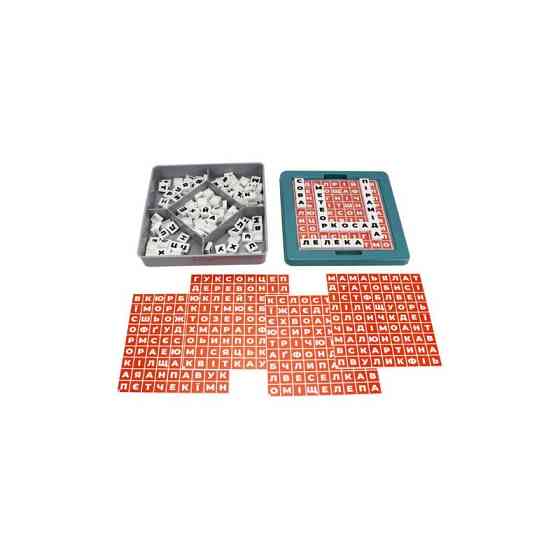 Дитяча розвиваюча гра філворд "Слова" 2963TXK 162 фішки, 10 шаблонів Вінниця