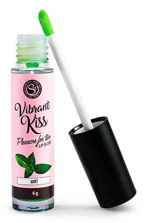 Блеск для губ с эффектом вибрации Secret Play - LIP GLOSS Vibrant Kiss Mint, 6 грамм Sex Aura Киев