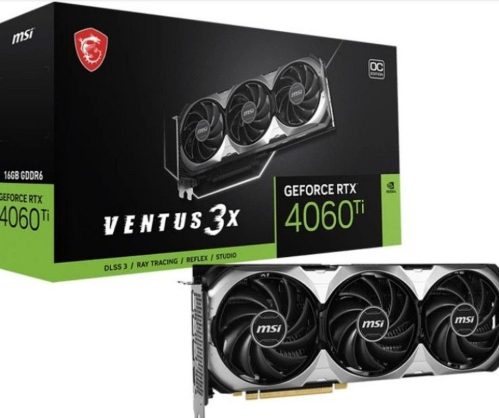 Msi rtx 4060 ti 16 gb ventus 3x. Харків - фото 1