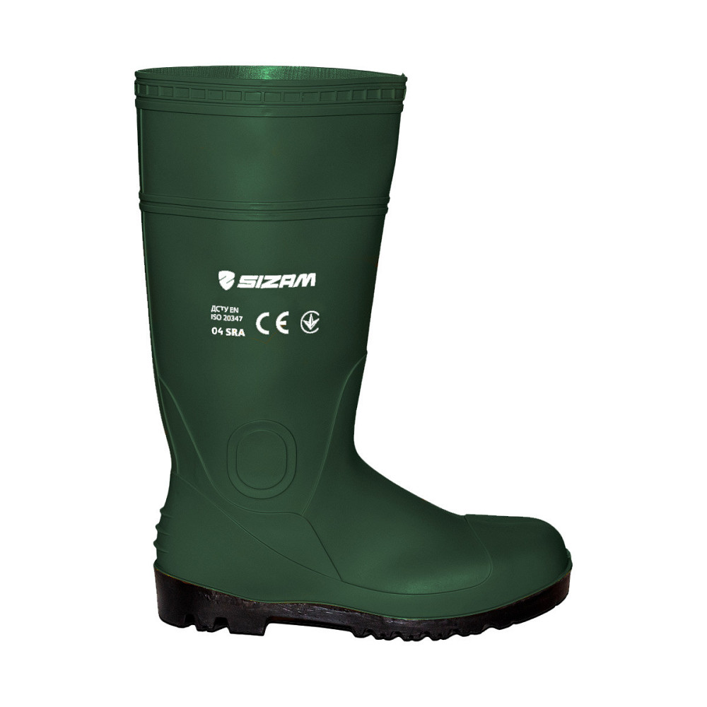 Сапоги рабочие защитные из ПВХ Sizam Baltimore Light Green 39 Ровно - изображение 4