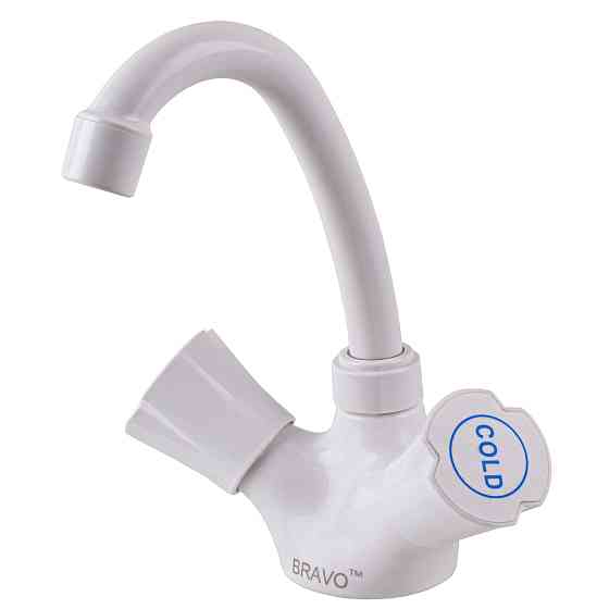 Змішувач для умивальника BRAVO B2-00-401 термостійкий ABS пластик, білий Київ