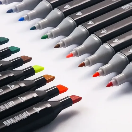 Набор двухсторонних маркеров, Sketch Marker, 36 цветов, в сумке Киев