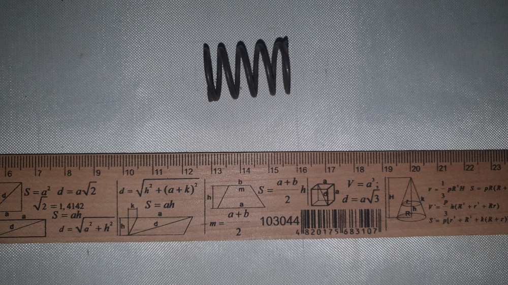 Пружина сжатия 18.3х27х3 мм. СССР. Харьков - изображение 1