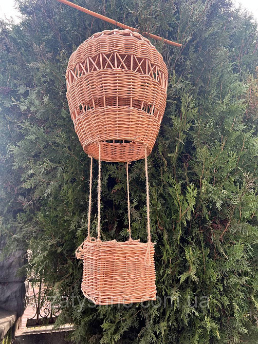 Люстра плетена у формі кулі Київ - фото 3