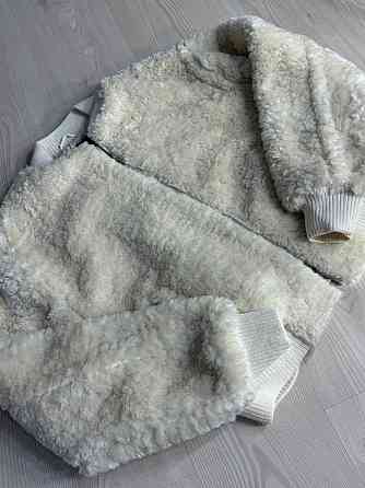 Шуба женская Lady Yep 10016 мех тедди бомбер короткая оверсайз молочная, молочний, 44 Киев