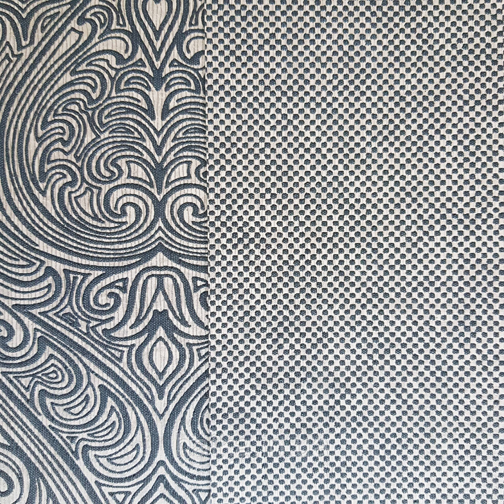 Шпалери метрові вінілові на флізелін Villa Marburg Lombardi однотонні під тканину в точку чорні з коричневим Київ - фото 2