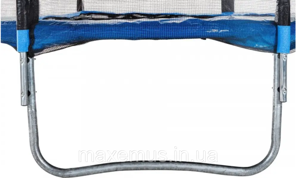 Батут Atleto 183 см (6 ft) с защитной сеткой и лестницей детский садовый батут синий Blue Edition Мостиська - фото 17