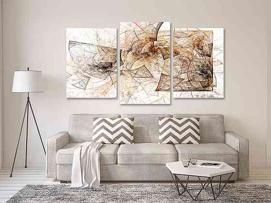 Модульна картина у вітальню/ спальню  Абстракція    Art-551_3 Київ