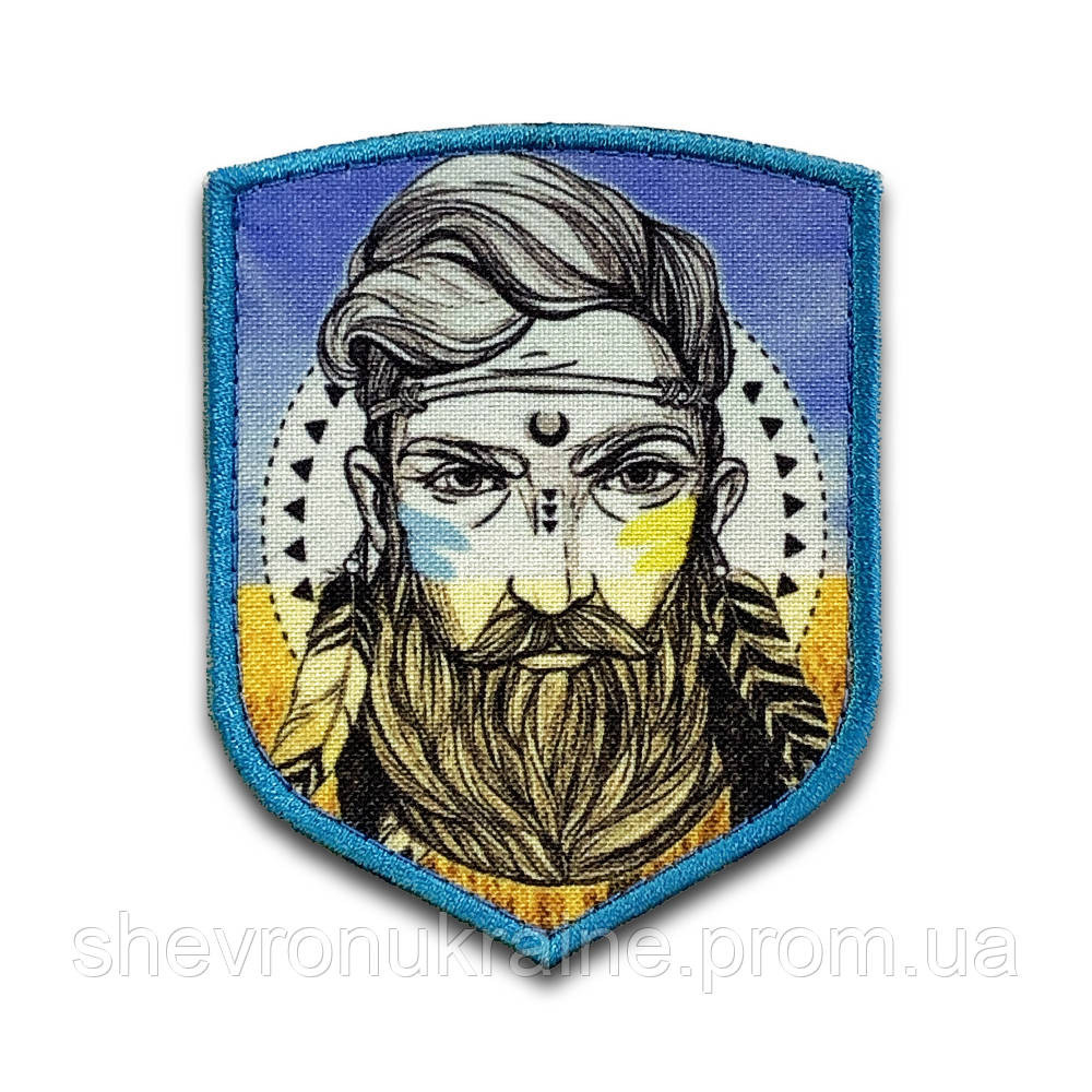 Друкований шеврон Українець (Форма щит. На липучці) Розмір 9x7см Київ - фото 8