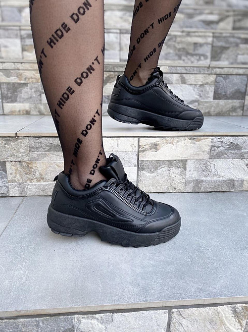 LB Кросівки жіночі LB L-225 чорні (весна-осінь, еко-шкіра) (2487) Коломия - фото 4