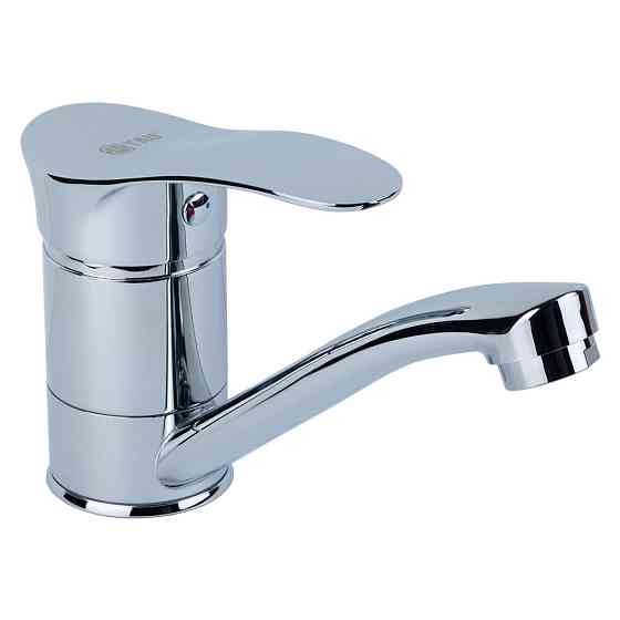 TAU Смеситель s07 Ø40 для кухни гусак прямой 150мм на гайке TAU SE-1B145C (9807100) Киев