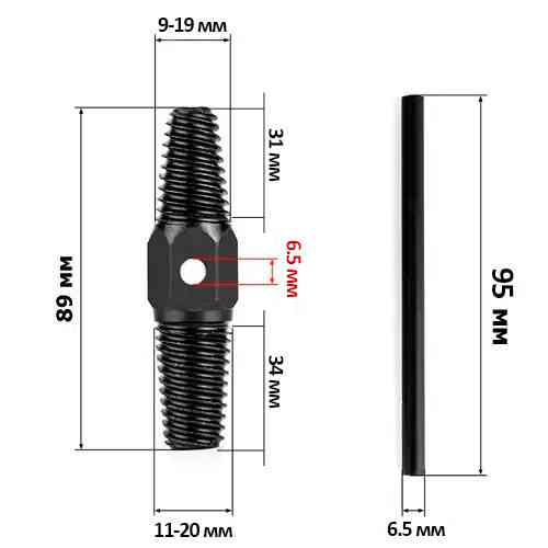 Екстрактор для демонтажу пошкоджених сантехнічних і водопровідних з’єднань Київ