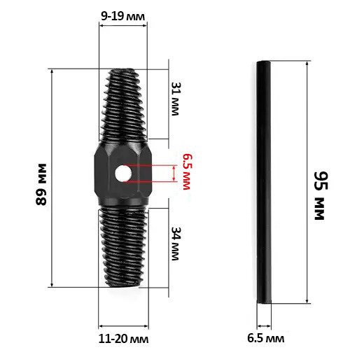Екстрактор для демонтажу пошкоджених сантехнічних і водопровідних з’єднань Київ - фото 4