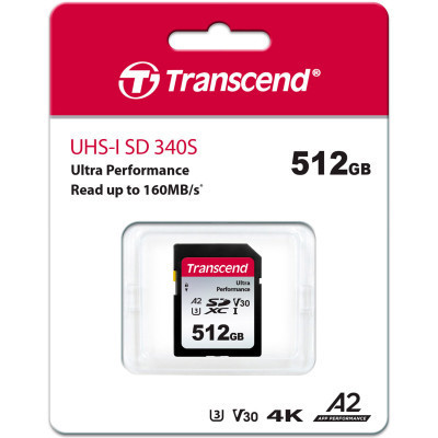 Карта пам&apos;яті Transcend 512GB SD class 10 UHS-I U3 4K (TS512GSDC340S) Вінниця - фото 2