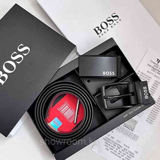 Двусторонний ремень мужской и две пряжки (203-1) Киев