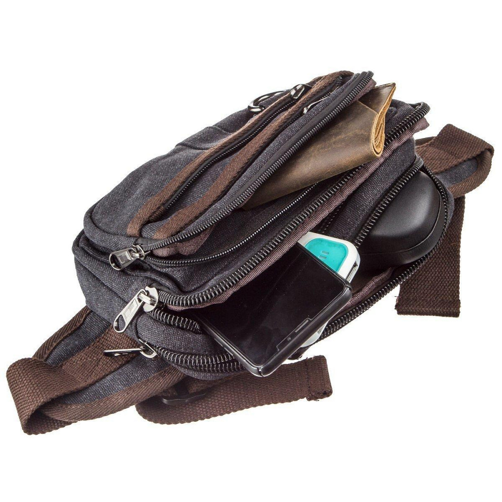 Бананка текстильная на пояс Черная (Vintage) Киев - изображение 3