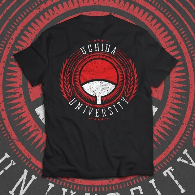 Футболка для підлітка хлопчика з принтом Наруто Uchiha Red Edition Розмір 160 Anime10821 Дніпро - фото 1