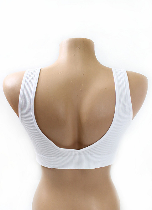 Бесшовный топ с чашечками Белый L/XL Харьков - изображение 2