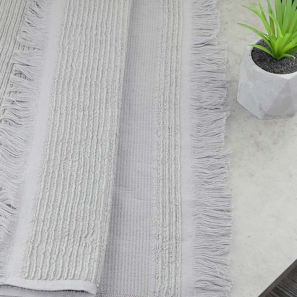 Махровий рушник з бахромою GM Textile 50х90см Люкс якості 450г/м2 (Сірий) Суми - фото 2