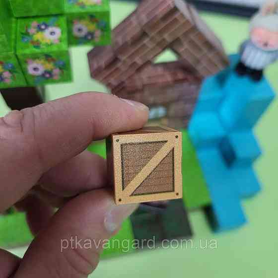 Магнітний конструктор Лабубу 100 деталей будиночок біля водоспаду (подвійні магніти) BZ 94-4 Хмельницький