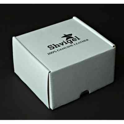 Ремень Shvigel Мужской кожаный Черный (10084) Винница