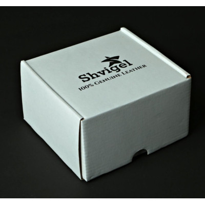 Ремінь Shvigel Чоловічий шкіряний Чорний (10084) Вінниця - фото 3